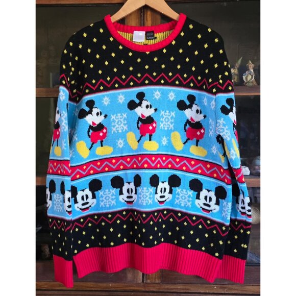 Urban Outfitters for Disney :: Mickey Mouse Ugly Christmas Sweater :: XL - Picture 1 of 5